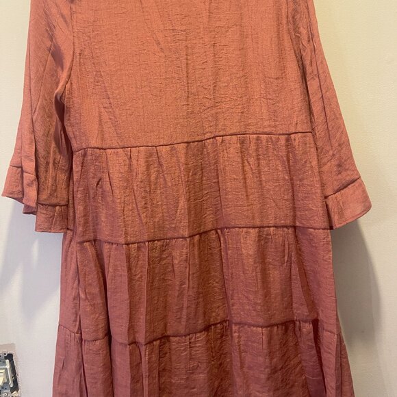 Naif Rust Ruffle Dress - Picture 3 of 3